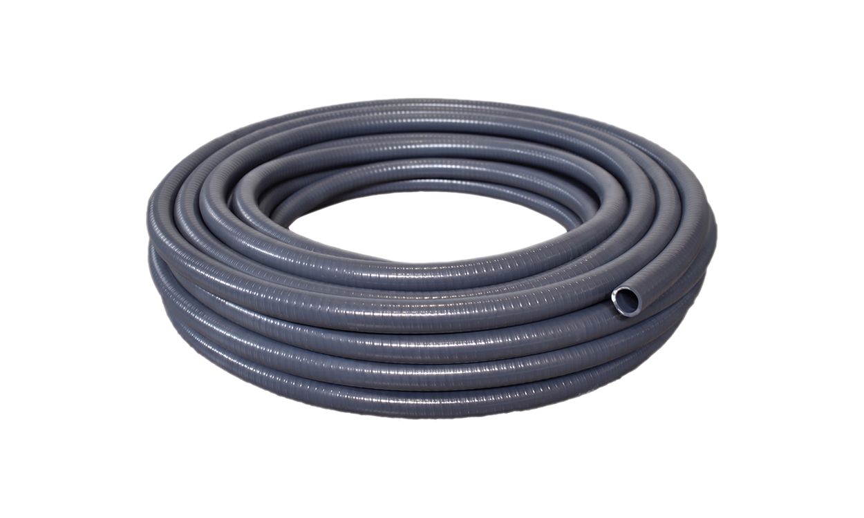 cobibad flex pvc schwimmbadschlauch poolschlauch teichschlauch pvc saug und druckschlauch grau rolle