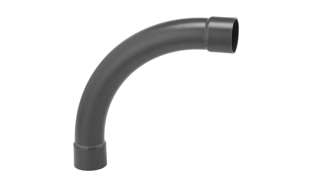 pvc bogen grad radius d mit klebemuffen
