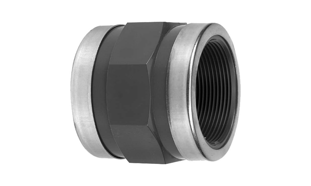 pvc gewindemuffe innengewinde mit verstaerkungsring