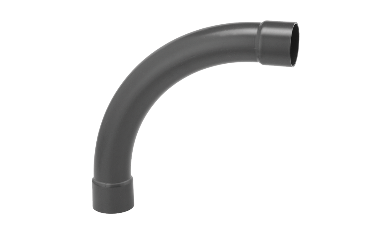 pvc bogen grad radius d mit klebemuffen