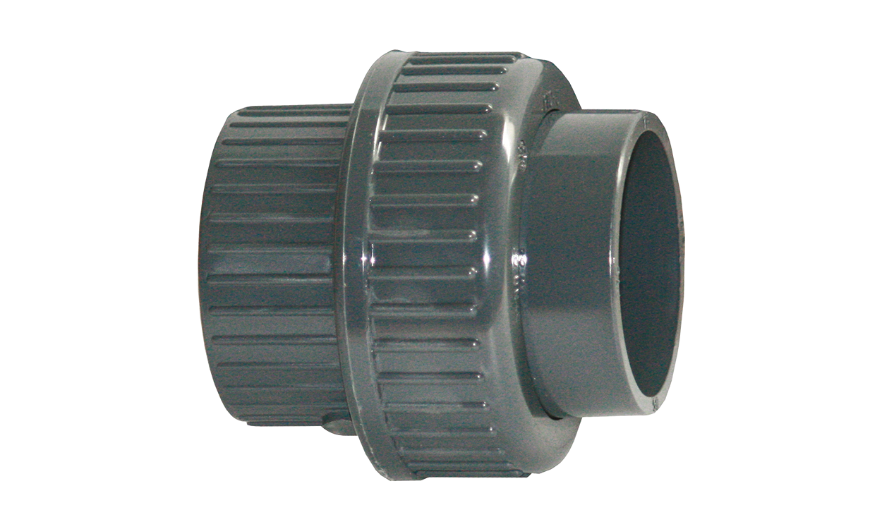 pvc verschraubung mit klebemuffe