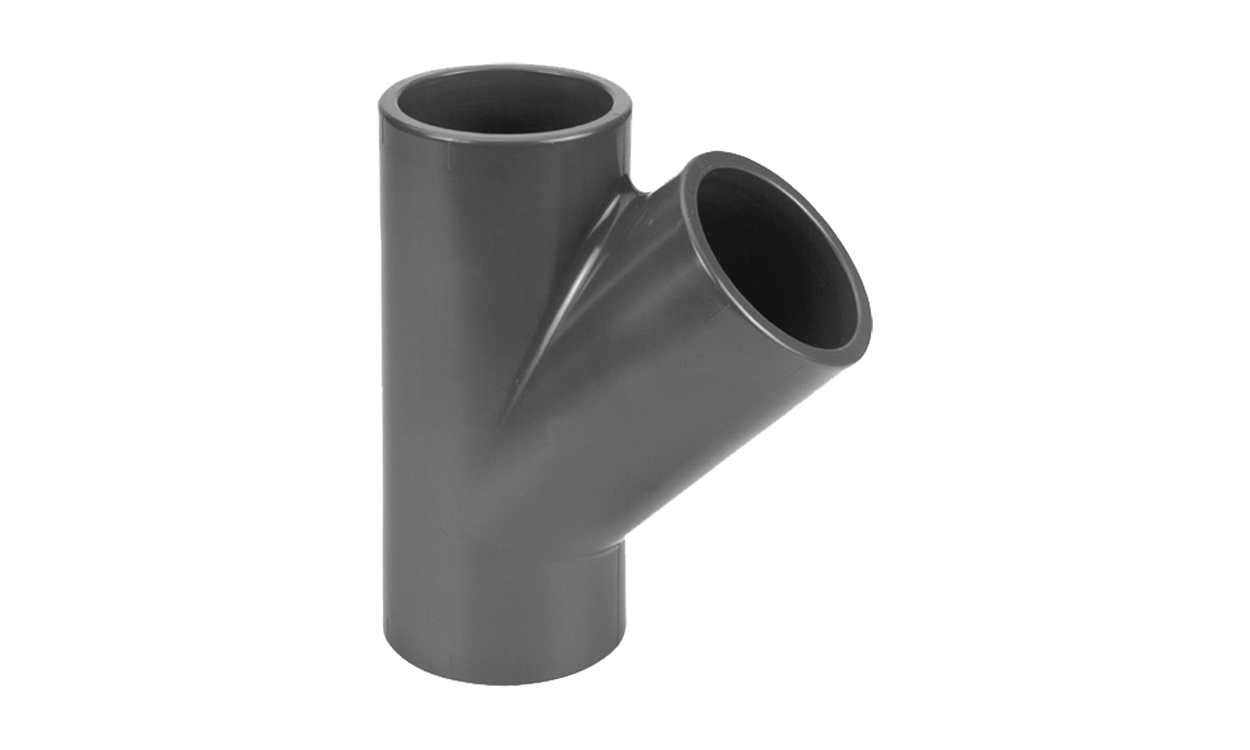 pvc t stueck grad mit klebemuffen