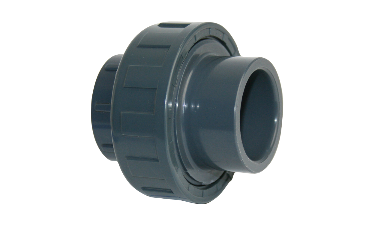 pvc verschraubung mit klebemuffe