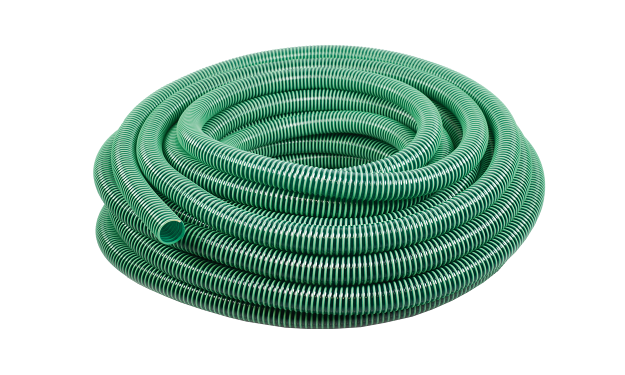 cobilight se flexibler pvc saug und druckschlauch gruen mit weisser spirale fuer schleppschlauchverteiler guelleausbringung rolle