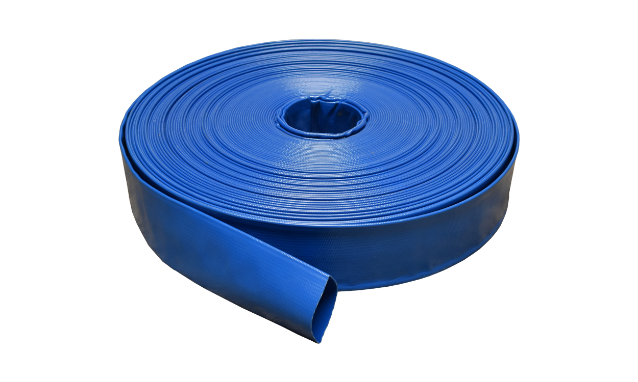 cobiflat m mittelschwerer pvc flachschlauch blau bau und industrie schlauch rolle