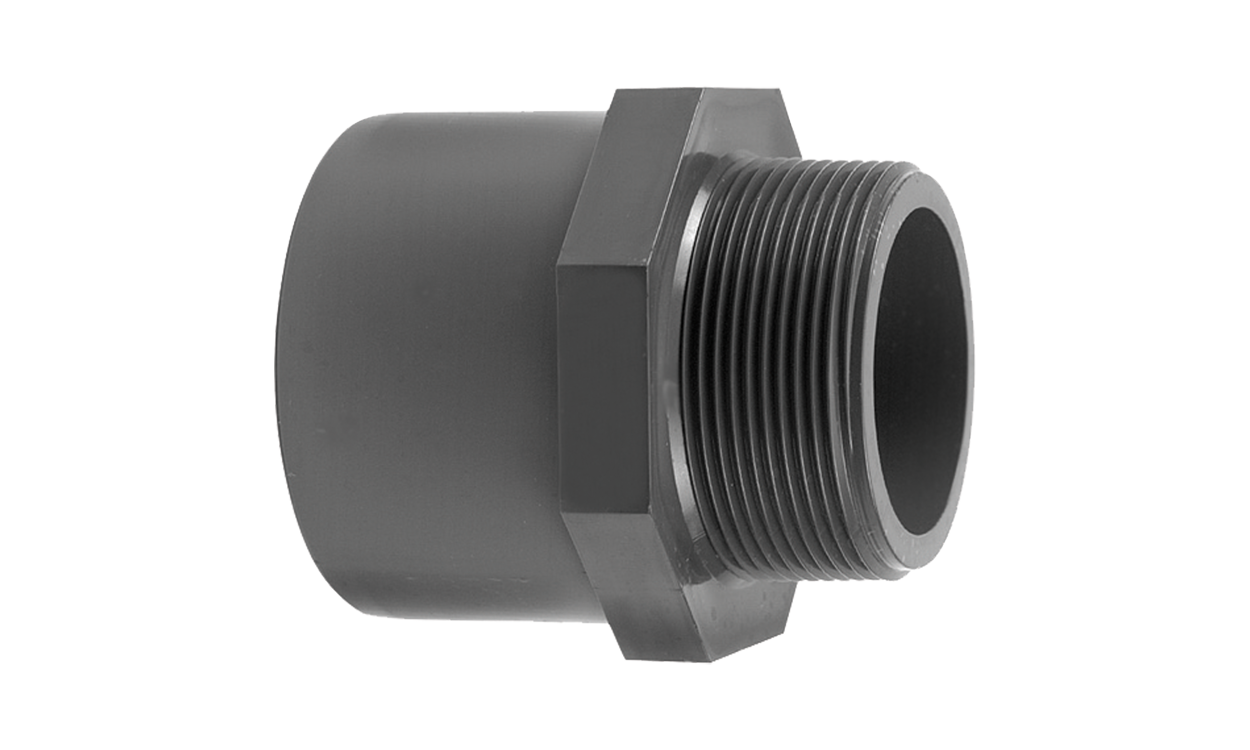 pvc muffe mit aussengewinde und klebemuffe