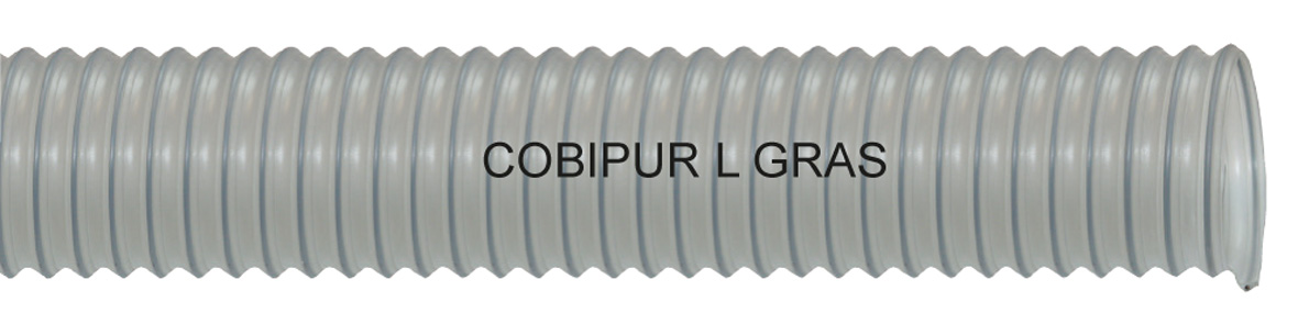 cobipur l gras mittelschwerer leichter ether polyurethan absaugschlauch laubsaugschlauch laub absaugung luftschlauch mikroben und hydrolysebestaendig gerade laenge