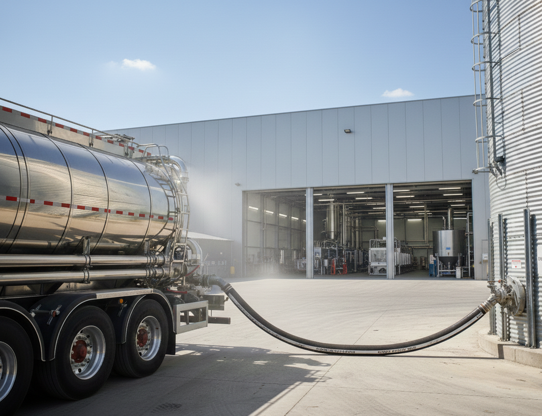 cobitrom lm lebensmittelfoerderschlauch fuer trockene medien silo foerderschlauch bar anwendung hcobi gmbh