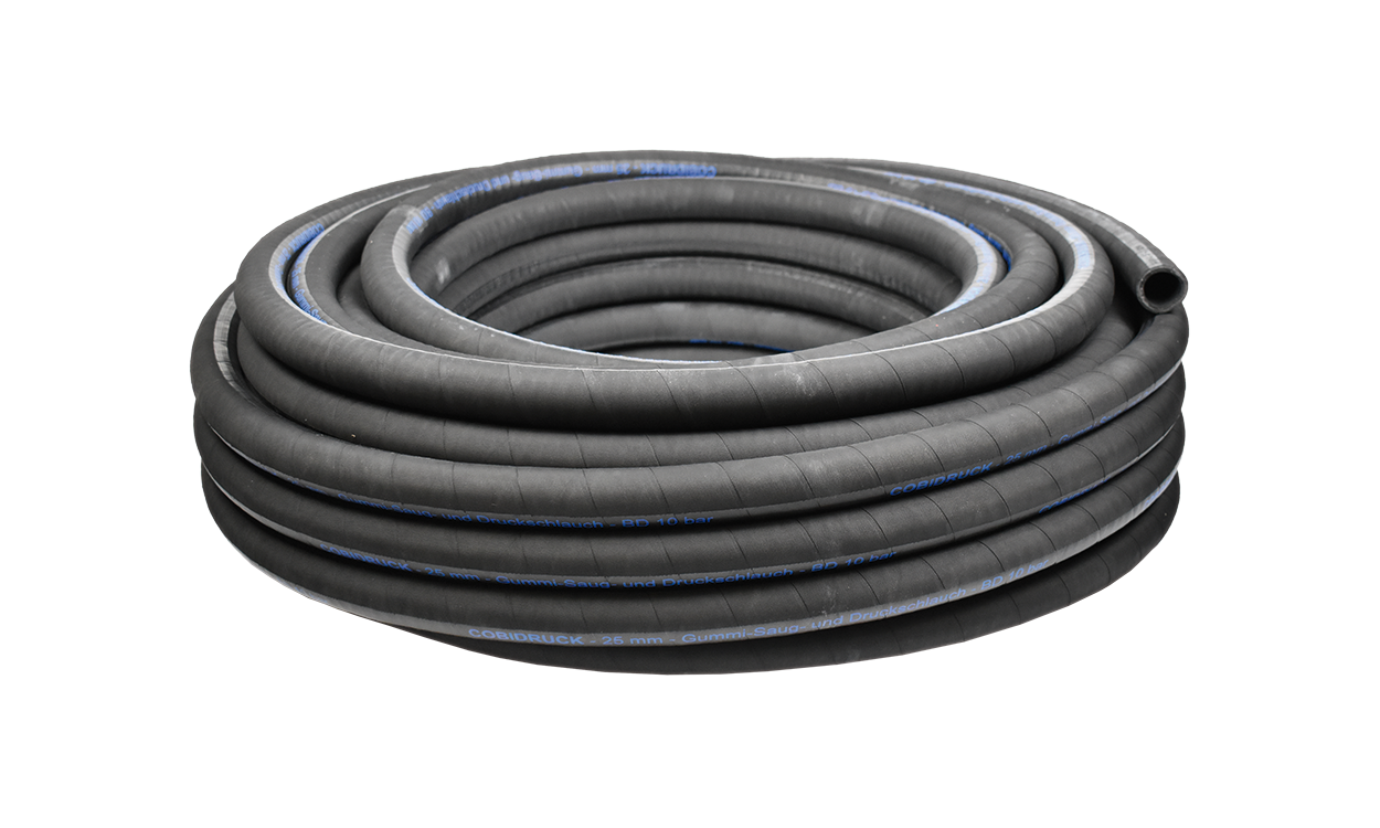 cobidruck gummi spiralsaug und druckschlauch schwarz bar betriebsdruck rolle