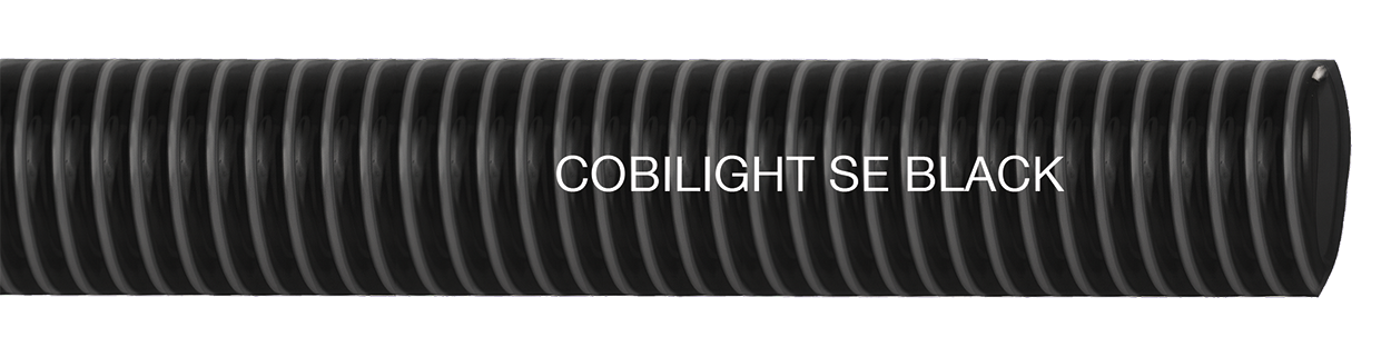 a cobilight se black hochflexibler pvc saug und druckschlauch schwarz fuer schleppschlauchverteiler guelleausbringung gerade laenge