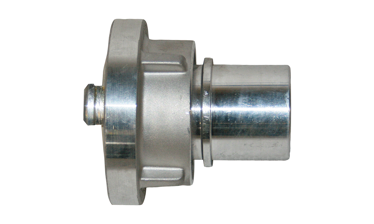 aluminium saugkupplung mit glatter schlauchtuelle und sicherungsbund system storz