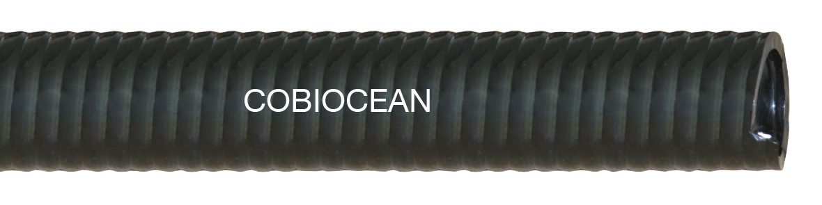 cobiocean hochflexibler pvc saug und druckschlauch schwarz mit weisser spirale fuer teichbau teichschlauch gerade laenge