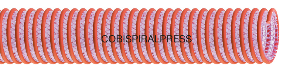 cobispiralpress hochflexibler pvc saug und druckschlauch mit aussenliegender spirale fuer drehkolbenpumpen guelleschlauch gerade laenge
