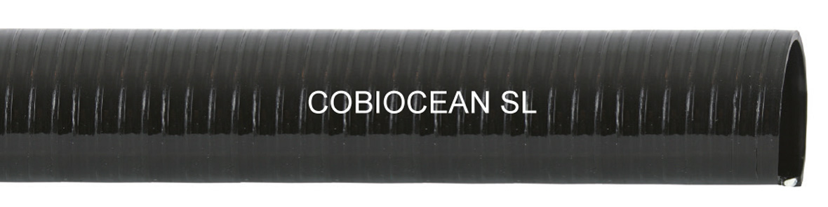 cobiocean sl leichter pvc saug und druckschlauch schwarz mit weisser spirale fuer teichbau teichschlauch poolschlauch gerade laenge