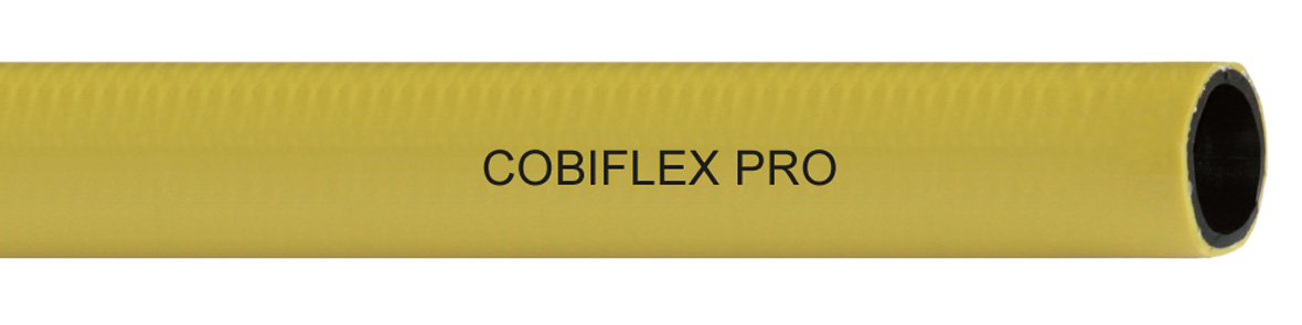cobiflex pro hochwertiger knickstabiler pvc wasserschlauch drallfrei gelb gartenschlauch bauschlauch gerade laenge
