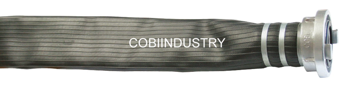 cobiindustry robuster nitril flachschlauch mit storz kupplungen baustellenschlauch feuerwehrschlauch schwarz gerade laenge