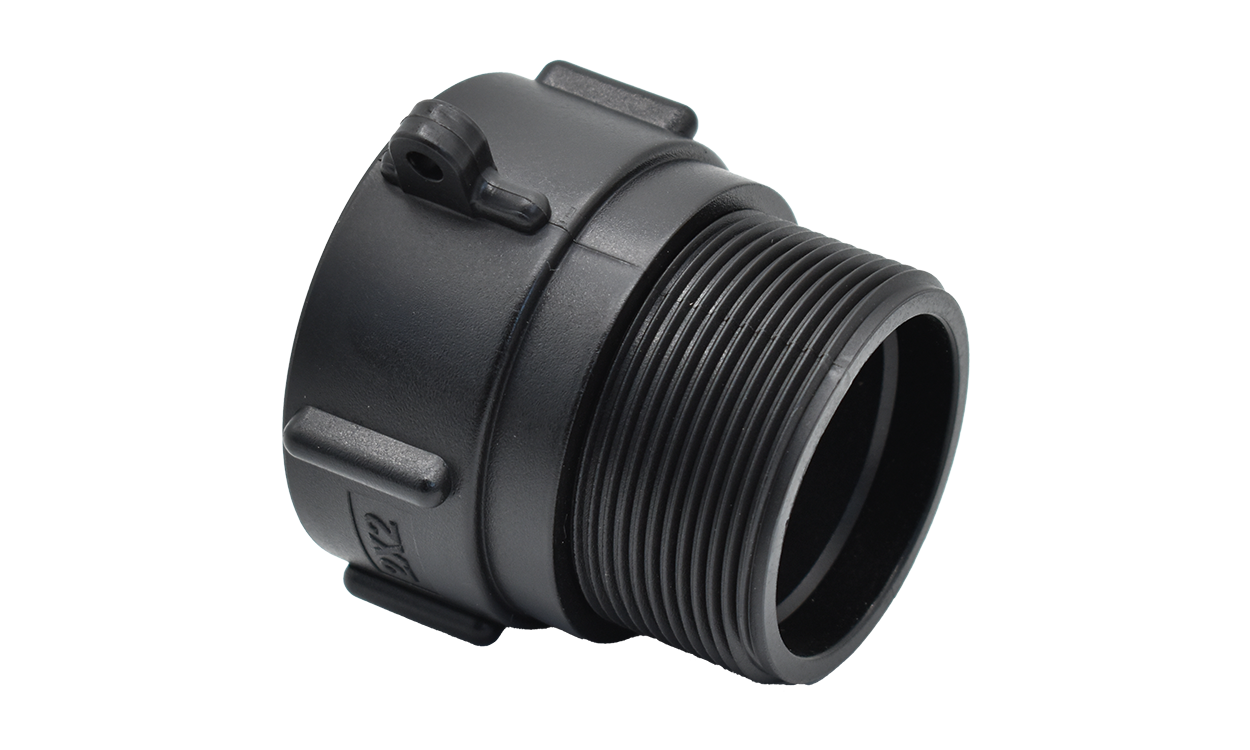 ibc adapter einerseits innengewinde andererseits aussengewinde schwarz hcobi gmbh