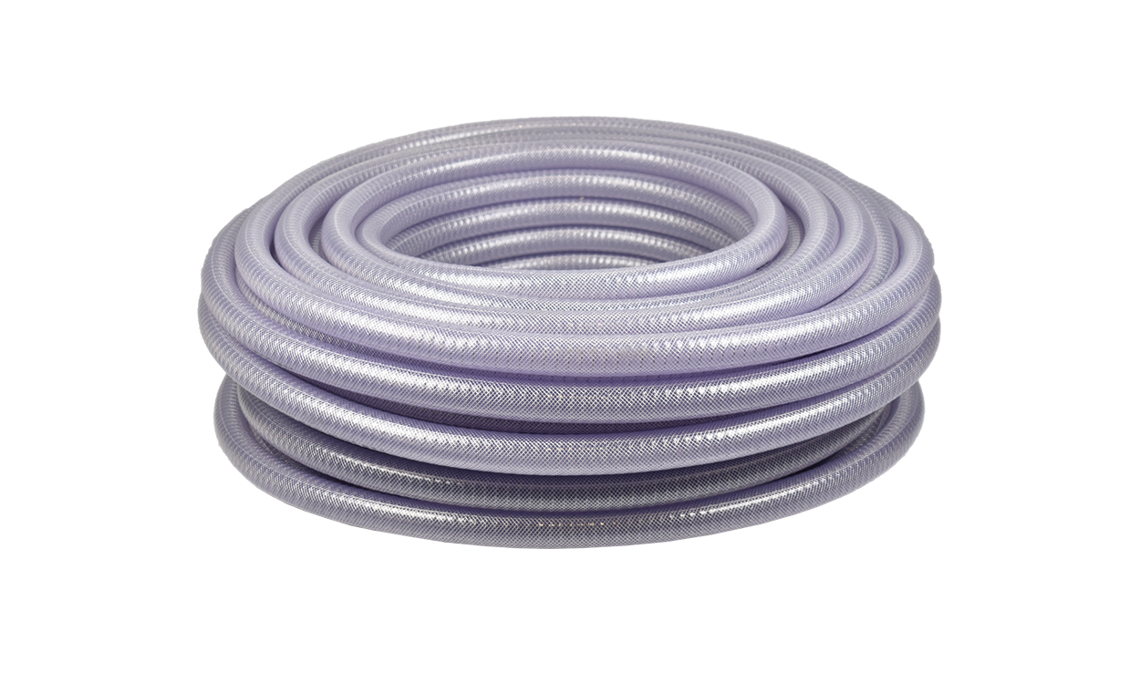 cobiprevac glasklarer pvc saug und druckschlauch mit stahldrahtspirale und textilgewebe rolle