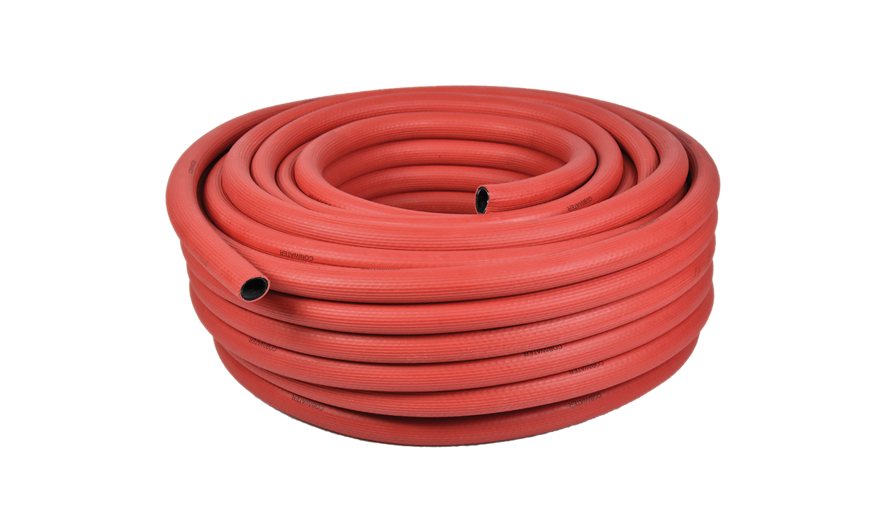 cobiwater gummi wasserschlauch rot bar betriebsdruck rolle