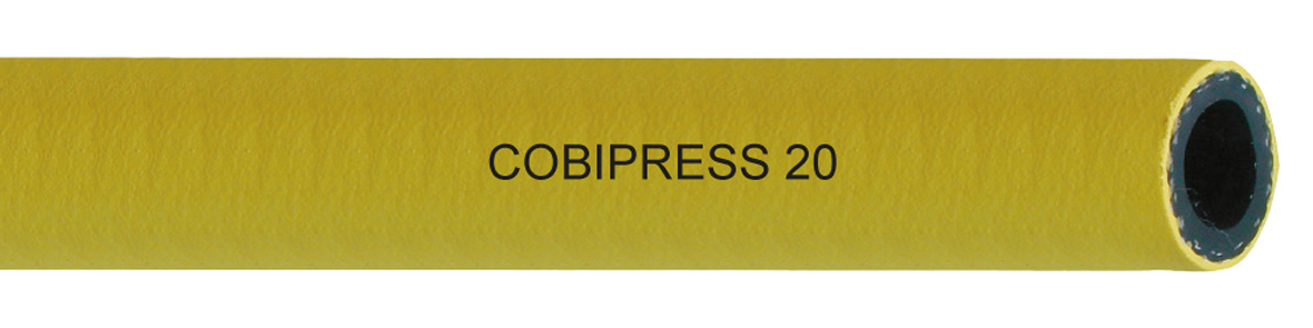 cobipress sbr pressluftschlauch gelb bar betriebsdruck kompressorschlauch fuer kompressoren gerade laenge