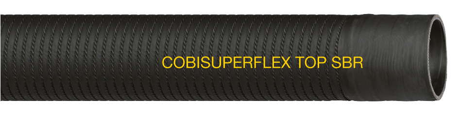 COBISUPERFLEX TOP SBR - Hochflexibler Gummi-Spiralsaug- und Förderschlauch mit spiralfreien Muffen