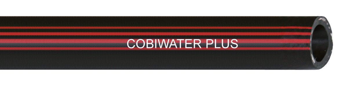 cobiwater plus bar betriebsdruck hochflexibler epdm vielzweckschlauch schwarz mit roten streifen gerade laenge