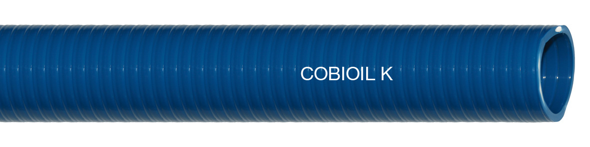 cobioil k oel und benzinbestaendiger pvc saug und druckschlauch blau gerade laenge