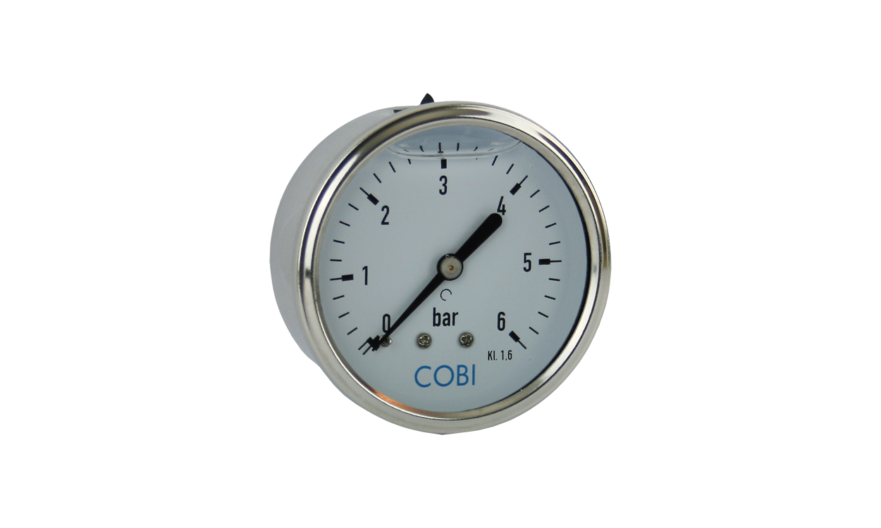 glyzerin manometer aus edelstahl hinten mit aussengewinde