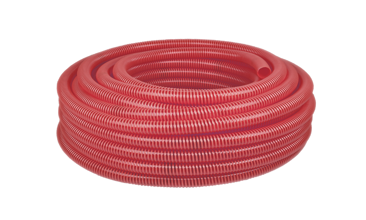 cobilight l pvc saug und druckschlauch rot fuer lebensmittel nach eu verordnung rolle
