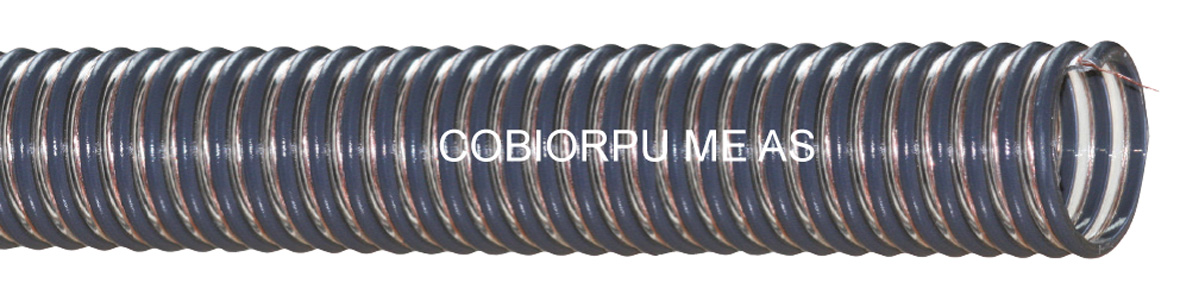 cobiorpu me as polyurethan absaugschlauch fuer granulate granulatfoerderschlauch mit kupferlitze gerade laenge