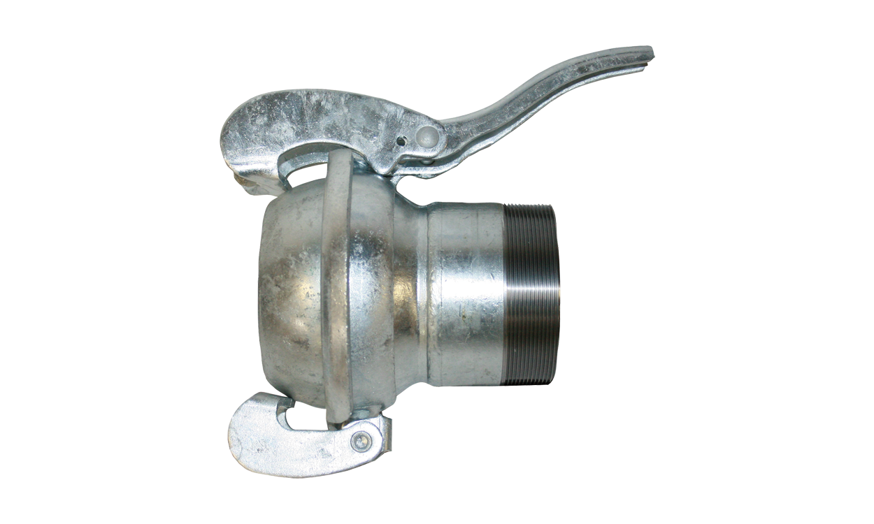 m kupplung mit hebelwerk und aussengewinde system bauer