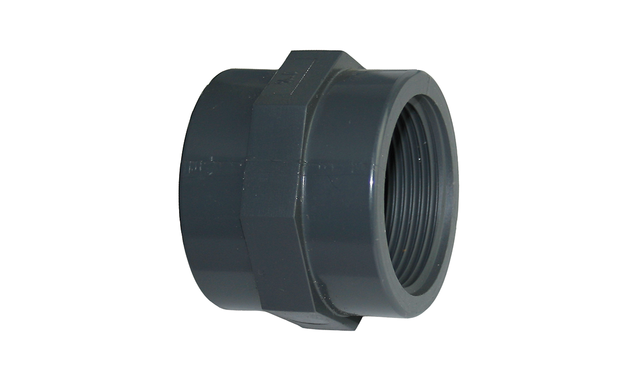 pvc gewindemuffe mit innengewinde ohne verstaerkungsring