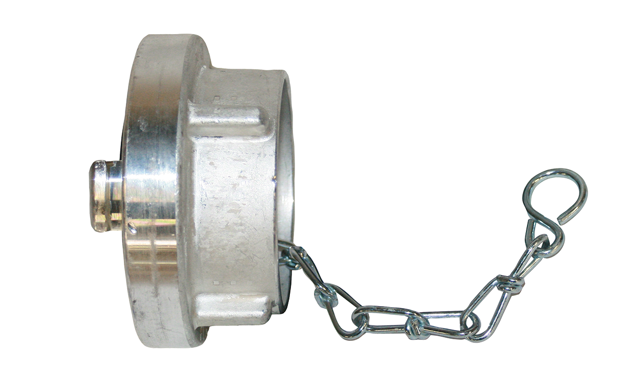 aluminium blindkupplung mit sicherungskette system storz