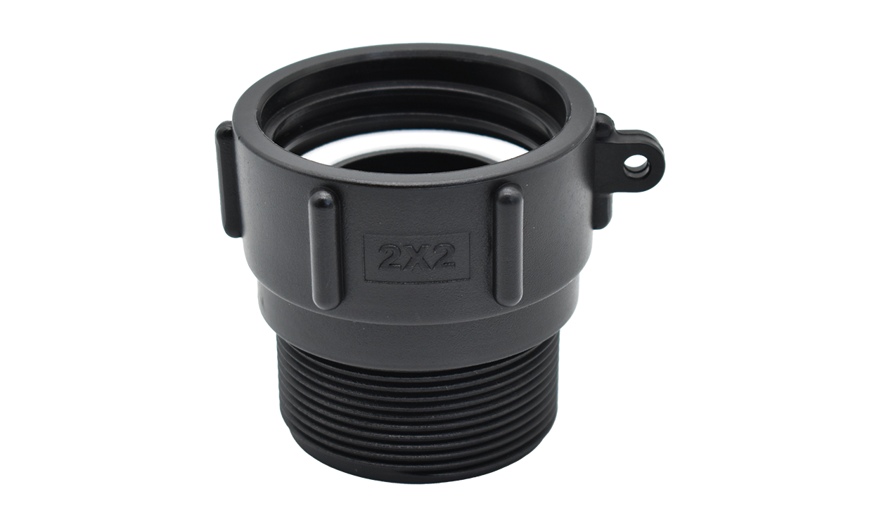 ibc adapter einerseits innengewinde andererseits aussengewinde schwarz hcobi gmbh