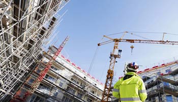 baustelle hochhaus schlauch kran px