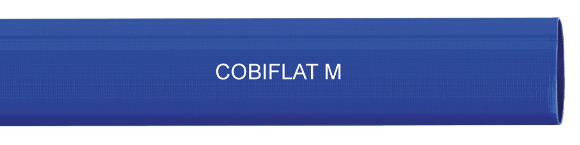 cobiflat m mittelschwerer pvc flachschlauch blau bau und industrie schlauch gerade laenge