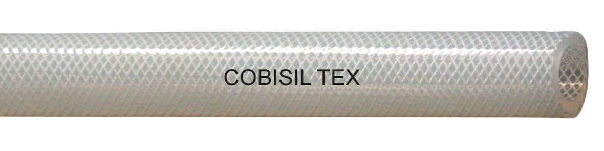 cobisil tex silikonschlauch mit gewebeeinlage fuer laboratorien pharma lebensmittel gerade laenge