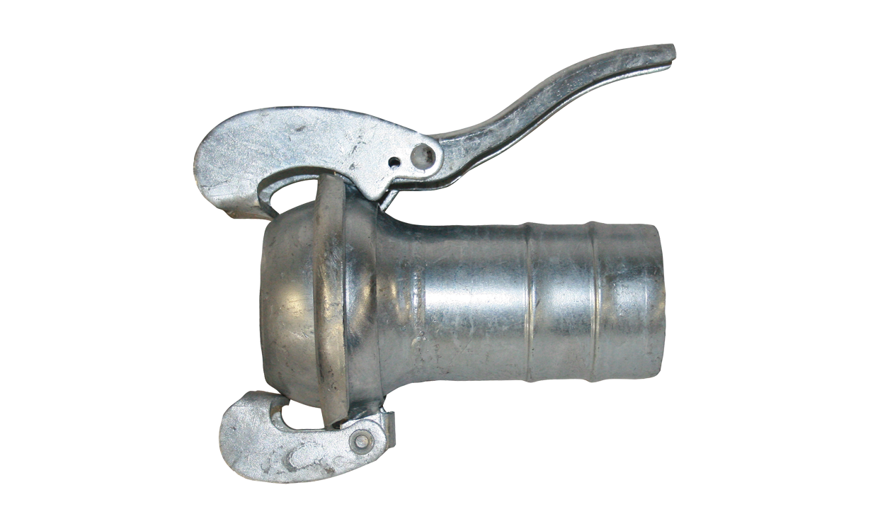 m kupplung mit hebelwerk und schlauchtuelle system bauer