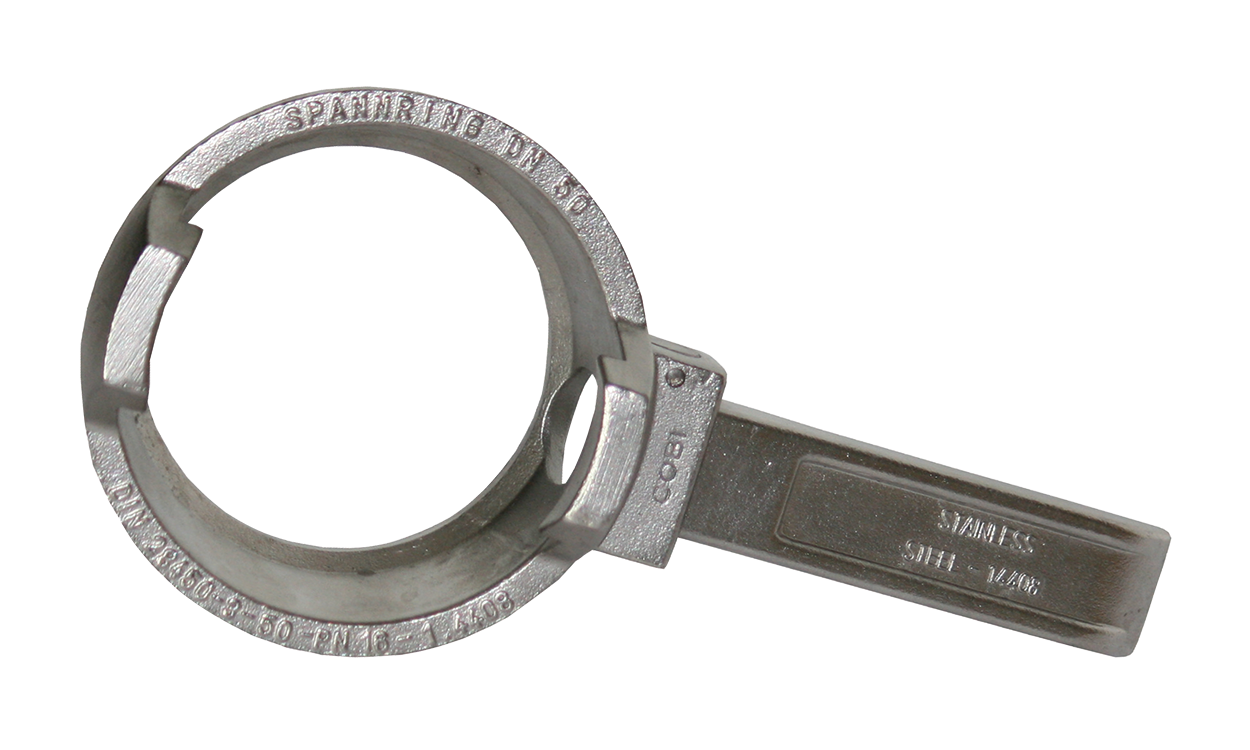 TW clamping ring with lever