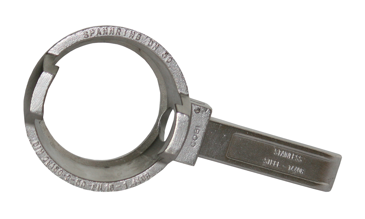tw spannring mit hebel aus edelstahl din en