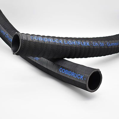 Rubber suction and pressure hoses